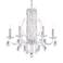 Siena 23.5"H x 24.5"W 6-Light Crystal Chandelier in Antique Silve