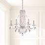1_Siena 23.5"H x 24.5"W 6-Light Crystal Chandelier in Antique Silve