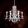 4_Siena 23.5"H x 24.5"W 6-Light Crystal Chandelier in Antique Silve more views