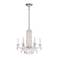Siena 23.5"H x 24.5"W 6-Light Crystal Chandelier in Antique Silve