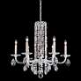4_Siena 23.5"H x 24.5"W 6-Light Crystal Chandelier in Antique Silve more views