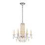 2_Siena 23.5"H x 24.5"W 6-Light Crystal Chandelier in Heirloom Gold