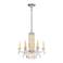 Siena 23.5"H x 24.5"W 6-Light Crystal Chandelier in Heirloom Gold