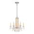 Siena 23.5"H x 24.5"W 6-Light Crystal Chandelier in Heirloom Gold