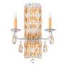 2_Siena 23"H x 16"W 2-Light Crystal Wall Sconce in Antique Silver