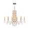 Siena 30"H x 40.5"W 10-Light Crystal Chandelier in Heirloom Gold