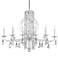 Siena 30"H x 40.5"W 10-Light Crystal Chandelier in Polished Stain