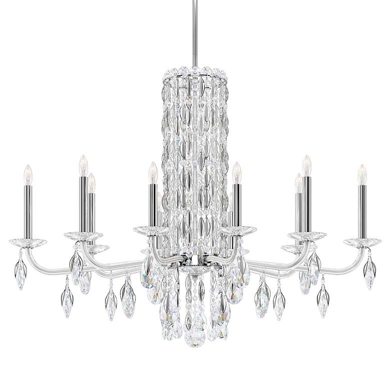 Image 3 Siena 30"H x 40.5"W 10-Light Crystal Chandelier in Polished Stain more views
