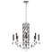 Siena 31"H x 30"W 8-Light Crystal Chandelier in Black