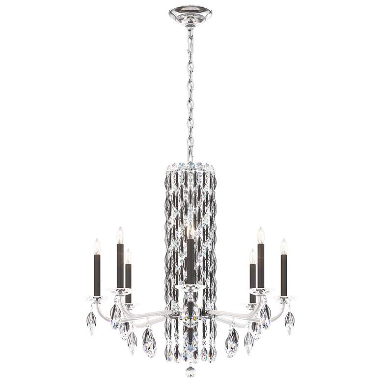 Image 1 Siena 31"H x 30"W 8-Light Crystal Chandelier in Black
