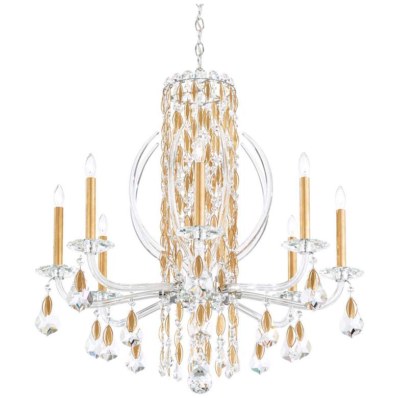 Image 2 Siena 31"H x 30"W 8-Light Crystal Chandelier in Heirloom Gold