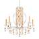 Siena 31"H x 30"W 8-Light Crystal Chandelier in Heirloom Gold