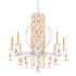 Siena 31"H x 30"W 8-Light Crystal Chandelier in Heirloom Gold