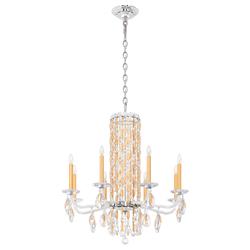 Siena 31"H x 30"W 8-Light Crystal Chandelier in Heirloom Gold
