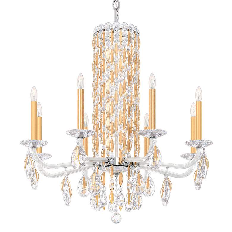 Image 3 Siena 31"H x 30"W 8-Light Crystal Chandelier in Heirloom Gold more views