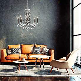 Image5 of Siena 31"H x 30"W 8-Light Crystal Chandelier in Polished Stainles more views