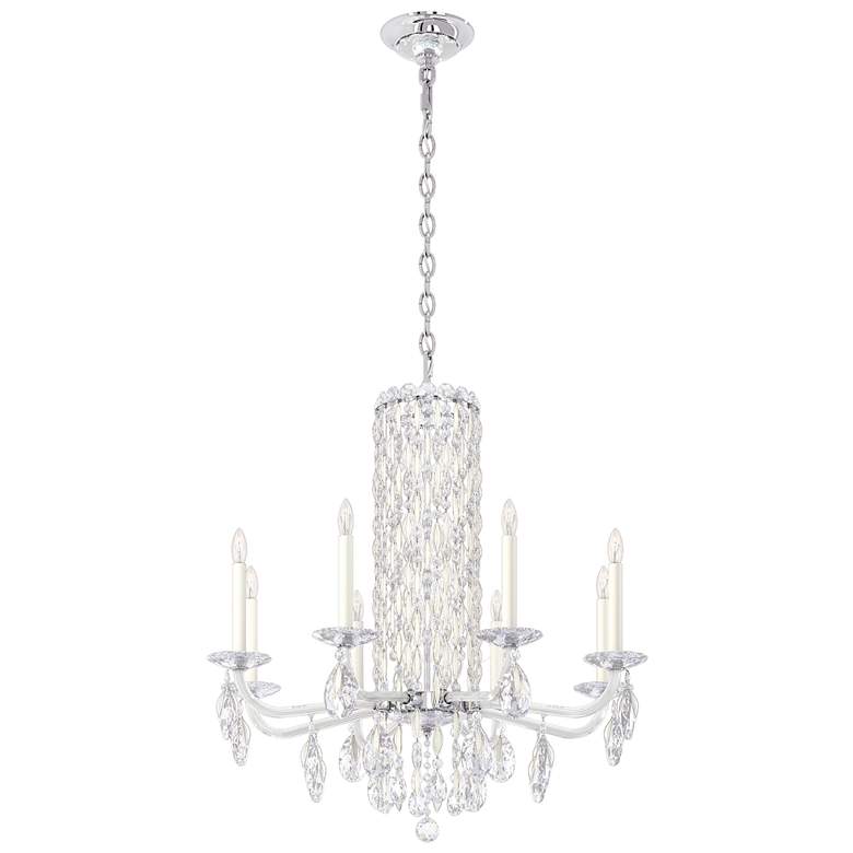 Image 1 Siena 31"H x 30"W 8-Light Crystal Chandelier in White