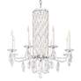 Thumbnail2 of Siena 31"H x 30"W 8-Light Crystal Chandelier in White more views