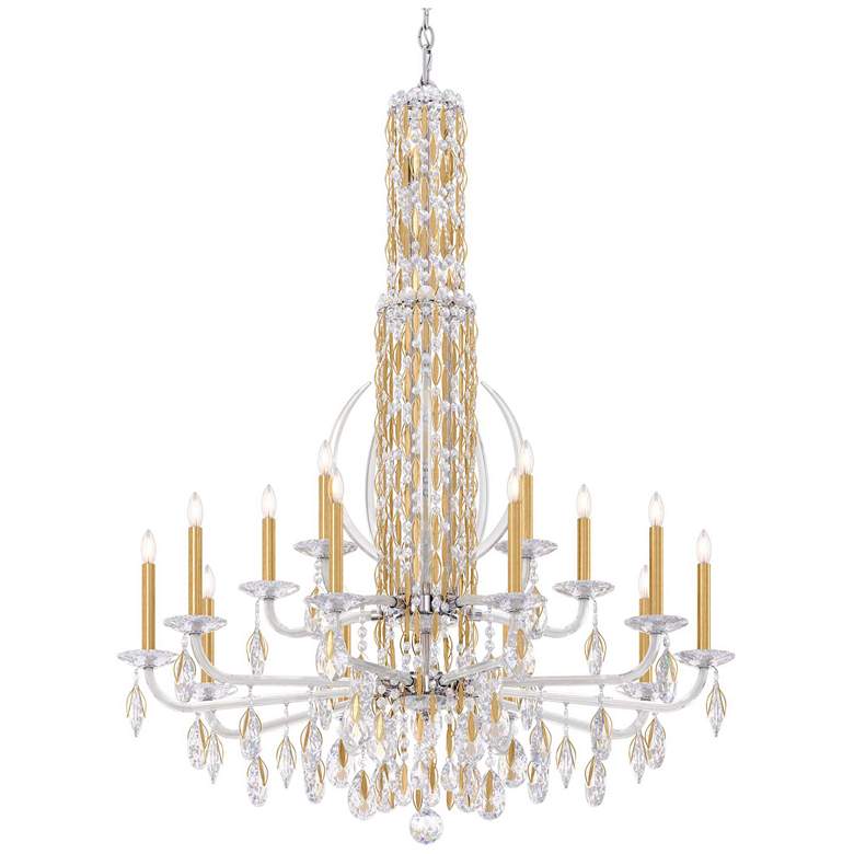 Image 1 Siena 50.5"H x 40.5"W 17-Light Crystal Chandelier in Heirloom Gol
