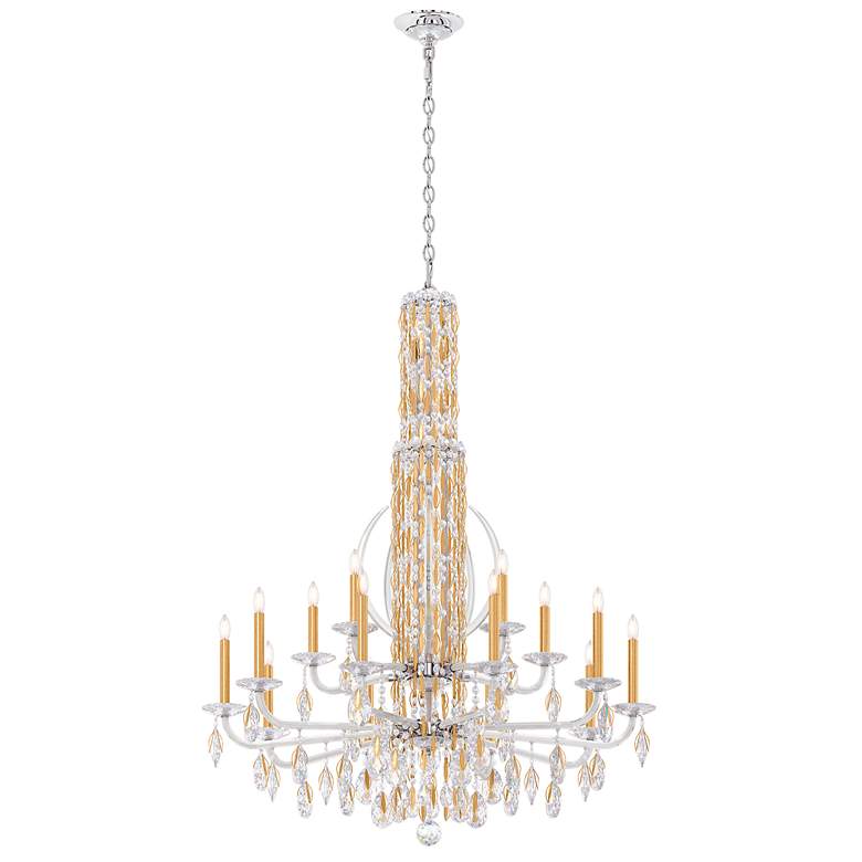 Image 2 Siena 50.5"H x 40.5"W 17-Light Crystal Chandelier in Heirloom Gol more views