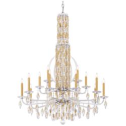 Siena 50.5"H x 40.5"W 17-Light Crystal Chandelier in Heirloom Gol