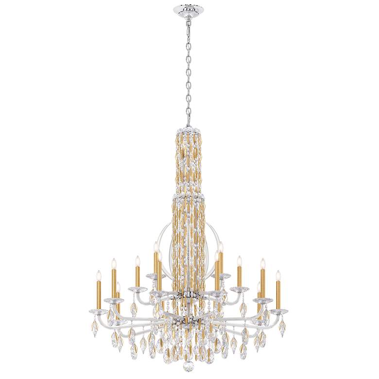 Image 2 Siena 50.5"H x 40.5"W 17-Light Crystal Chandelier in Heirloom Gol more views