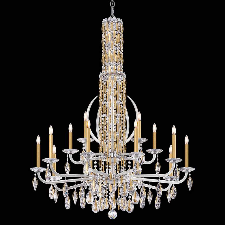 Image 3 Siena 50.5"H x 40.5"W 17-Light Crystal Chandelier in Heirloom Gol more views