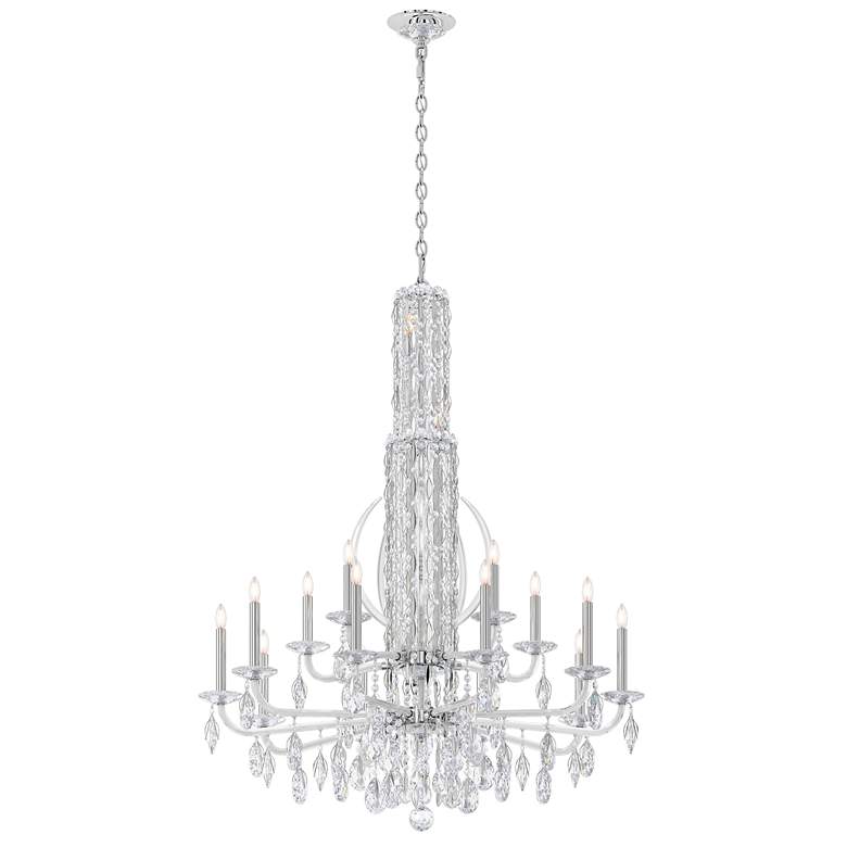 Image 2 Siena 50.5"H x 40.5"W 17-Light Crystal Chandelier in Pol Stainles more views