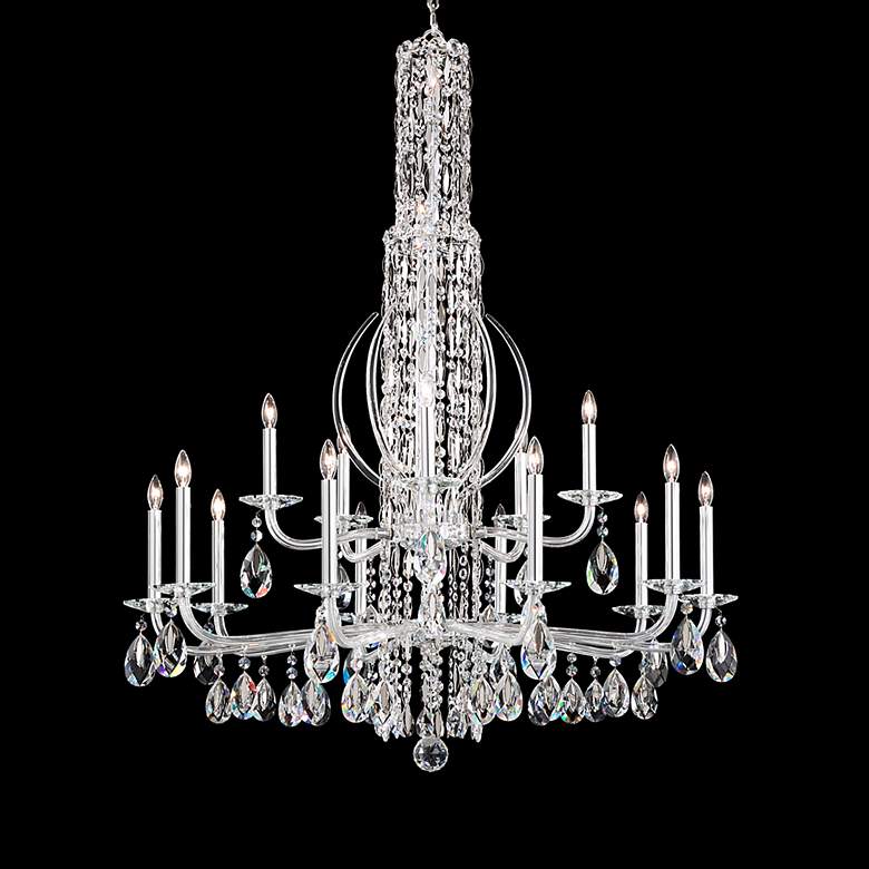 Image 3 Siena 50.5"H x 40.5"W 17-Light Crystal Chandelier in Pol Stainles more views
