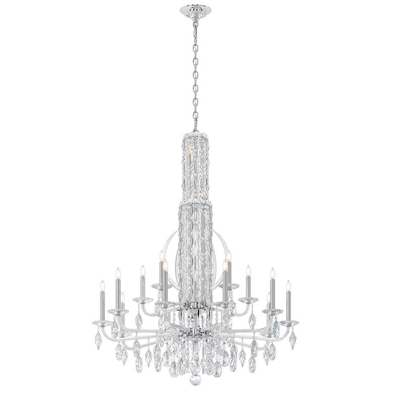 Image 2 Siena 50.5"H x 40.5"W 17-Light Crystal Chandelier in Pol Stainles more views
