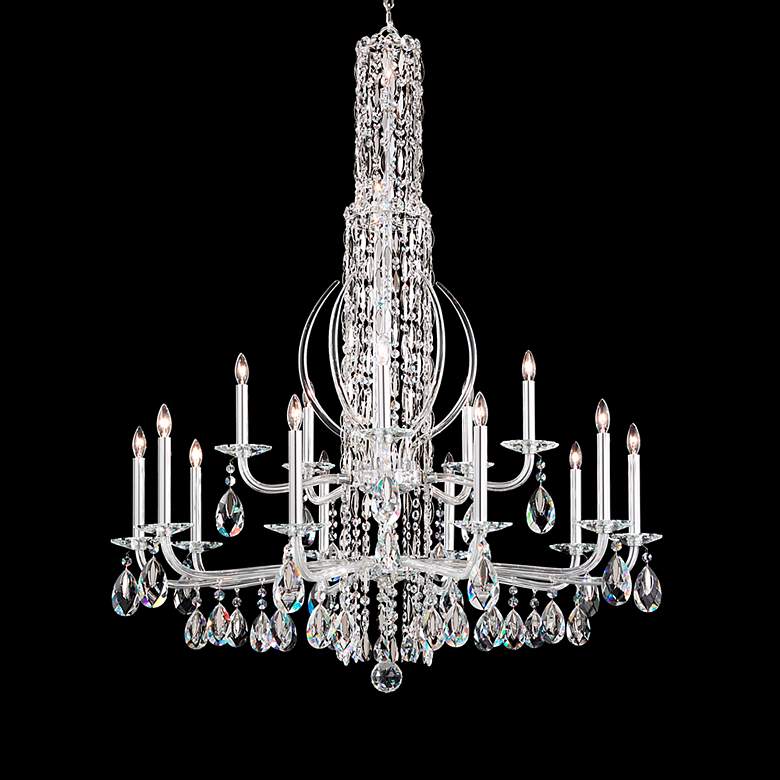 Image 3 Siena 50.5"H x 40.5"W 17-Light Crystal Chandelier in Pol Stainles more views