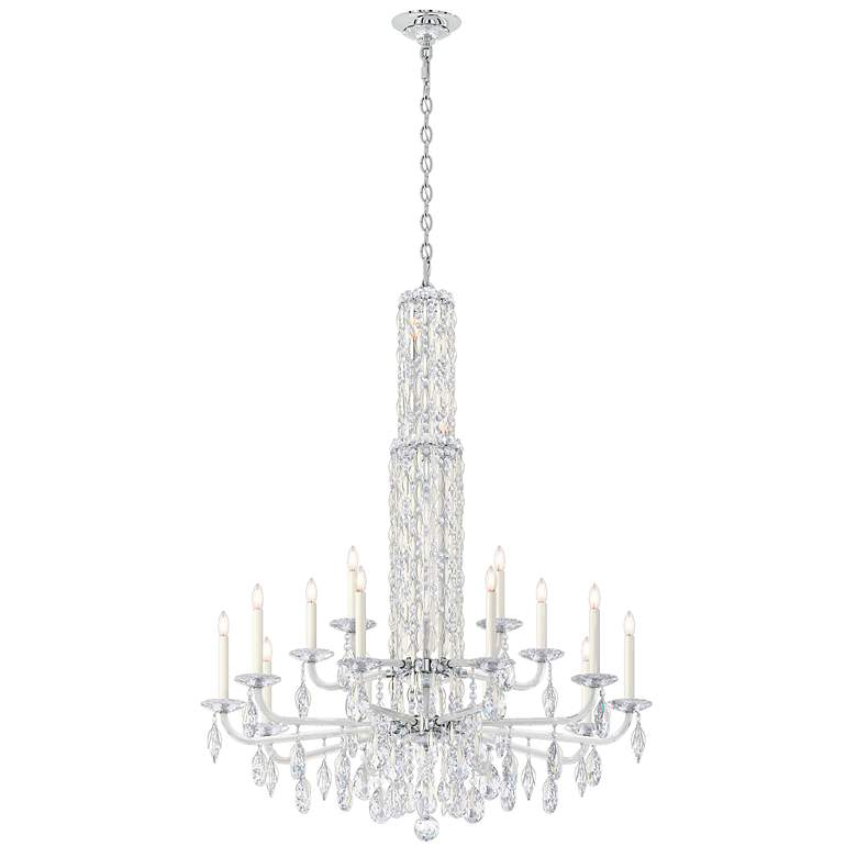 Image 2 Siena 50.5"H x 40.5"W 17-Light Crystal Chandelier in White more views
