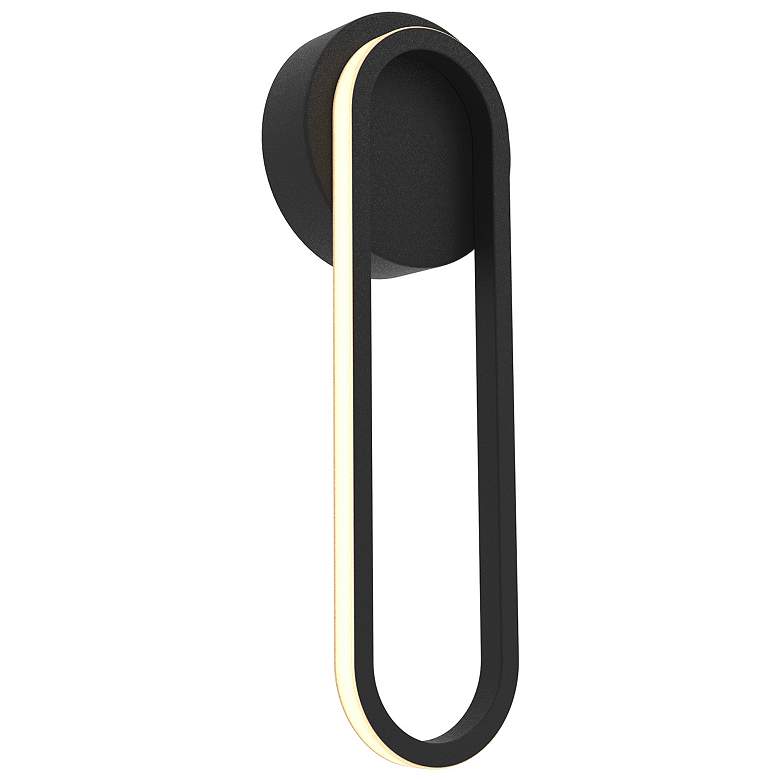 Image 1 Sienna 13.5" High Black LED Sconce