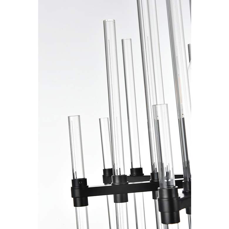 Image 6 Sienna 17" Crystal Rod Pendant In Black more views