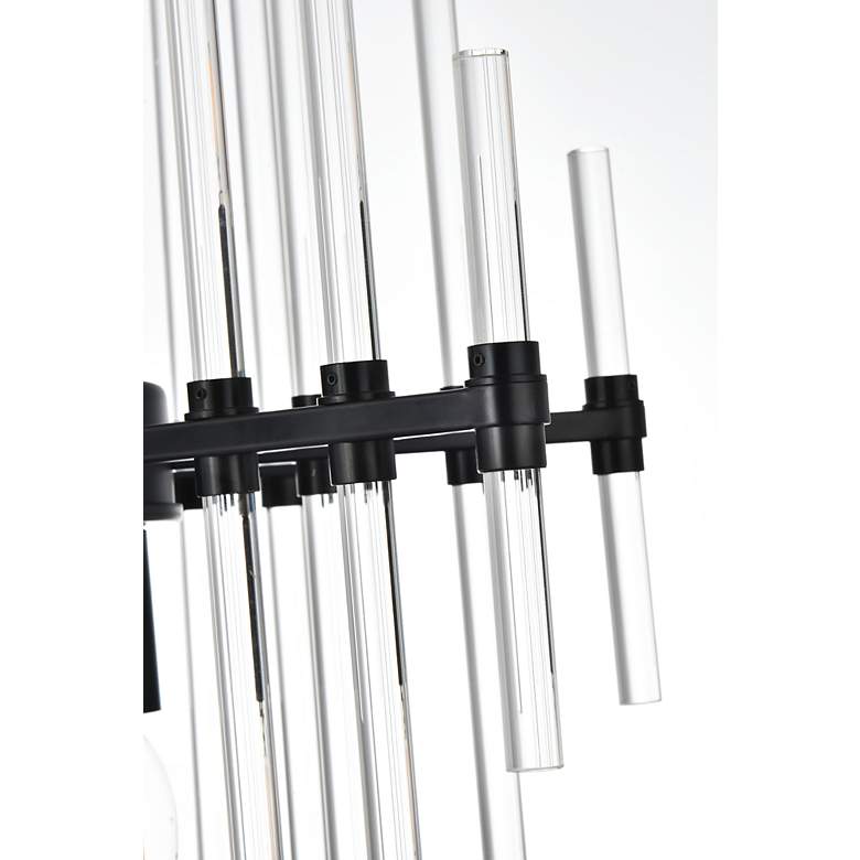 Image 7 Sienna 17" Crystal Rod Pendant In Black more views