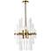 Sienna 17" Crystal Rod Pendant In Gold
