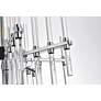 7_Sienna 17" Wide Chrome and Clear Glass 6-Light Pendant more views