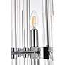 Sienna 17" Wide Chrome and Clear Glass 6-Light Pendant in scene