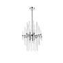 Sienna 17" Wide Chrome and Clear Glass 6-Light Pendant in scene