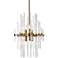 Sienna 17" Wide Gold and Clear Glass 6-Light Pendant