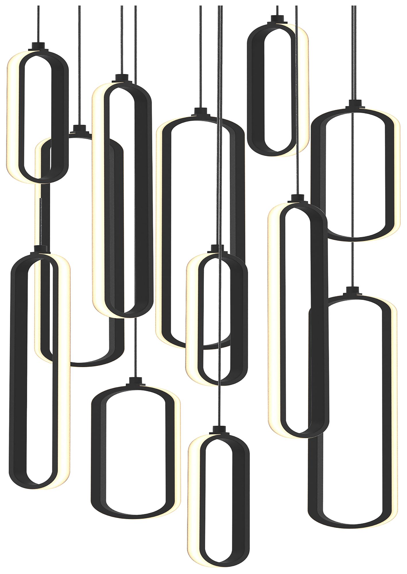 Sienna 18.00" Wide Black Finish LED Pendant w/ Black Shade
