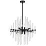 2_Sienna 22 3/4" Wide Black 6-Light Diamond Chandelier