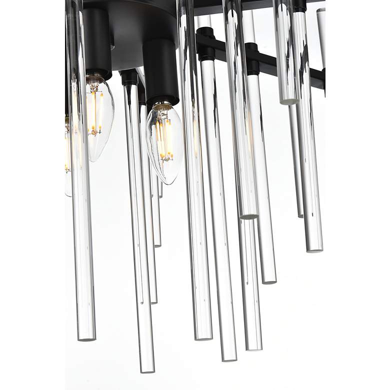 Image 5 Sienna 22 3/4" Wide Black 6-Light Diamond Chandelier more views