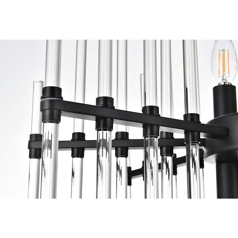 Image 6 Sienna 22 3/4" Wide Black 6-Light Diamond Chandelier more views