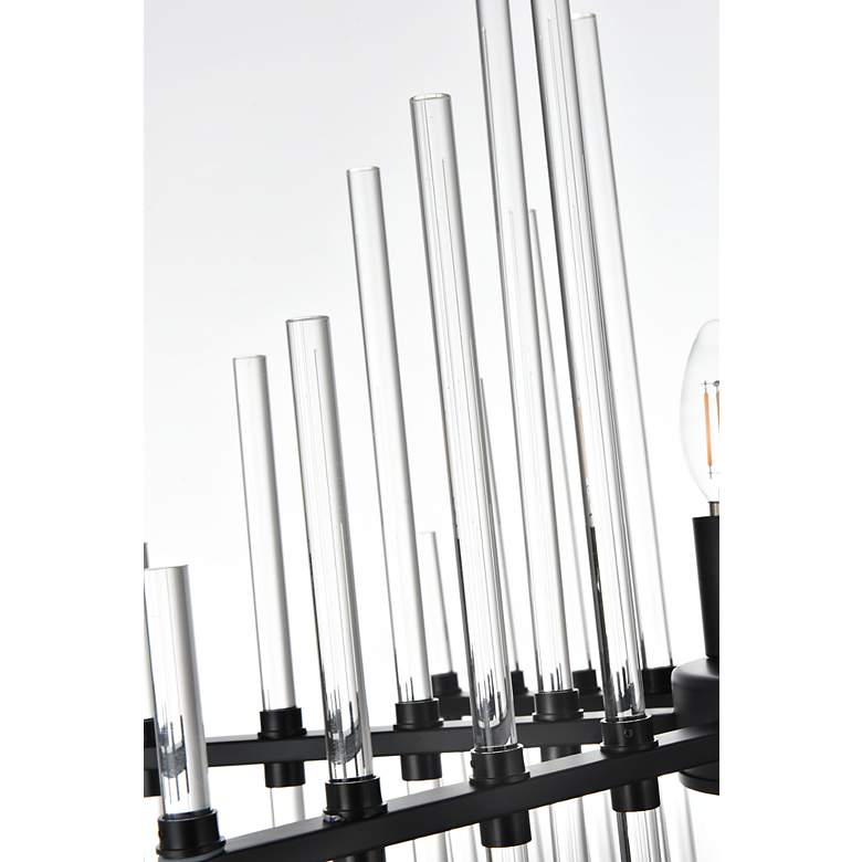 Image 7 Sienna 22 3/4" Wide Black 6-Light Diamond Chandelier more views
