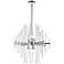 Sienna 23" Wide Chrome and Clear Glass 6-Light Pendant