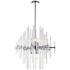 Sienna 23" Wide Chrome and Clear Glass 6-Light Pendant