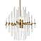 Sienna 23" Wide Gold and Clear Glass 6-Light Pendant