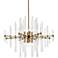 Sienna 27" Crystal Rod Pendant In Gold
