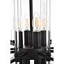 Sienna 27" Wide Black and Clear Glass 8-Light Pendant
